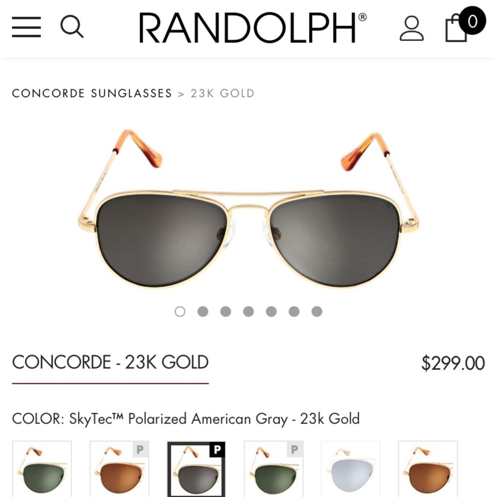 RANDOLPH women’s aviator sunglasses!
